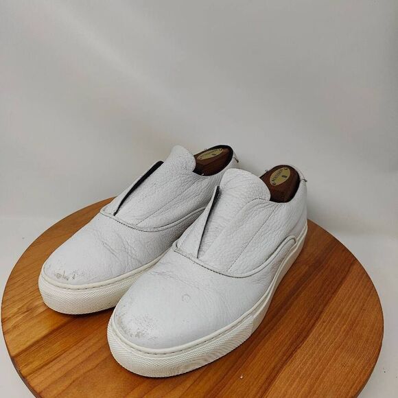M. Gemi Stile Pull On Sneakers- Mens- Size 40- White- Slip On- Casual Shoes - Picture 11 of 12